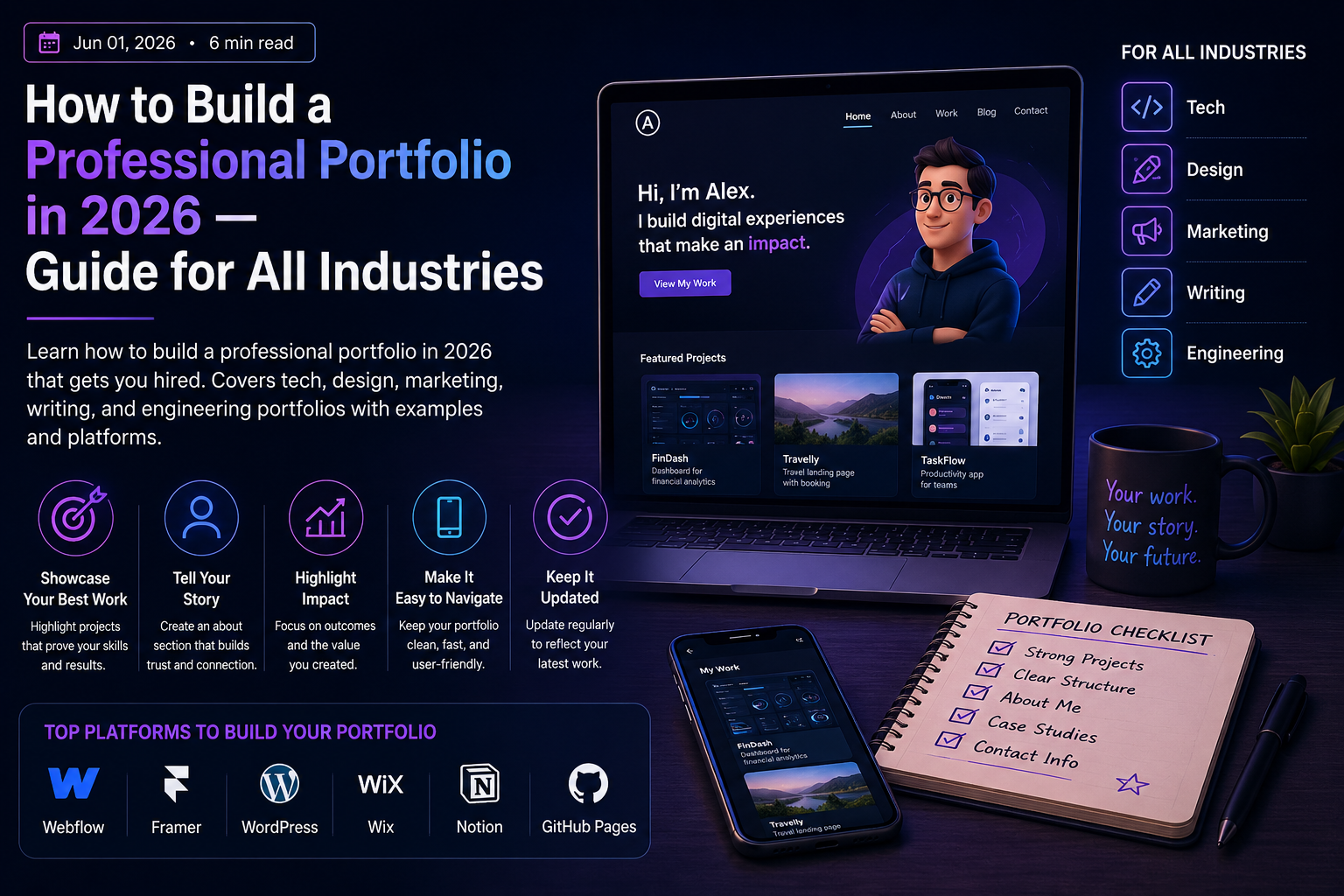 How to Build a Professional Portfolio in 2026 — Guide for All Industries